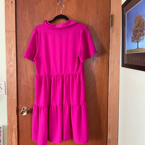 Nwot pink tier dress - Picture 2 of 3